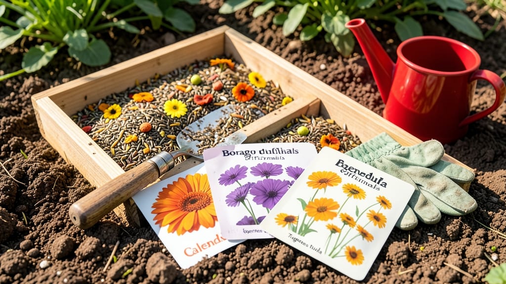 Edible Flower Seeds Mix: Cold-Stratified Blooms in 60 Days