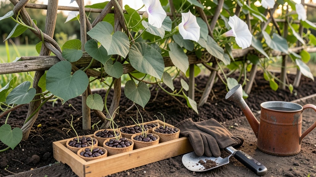 Moonflower Seed Grow a Garden: Fast-Germinating Vines for Summer Beauty