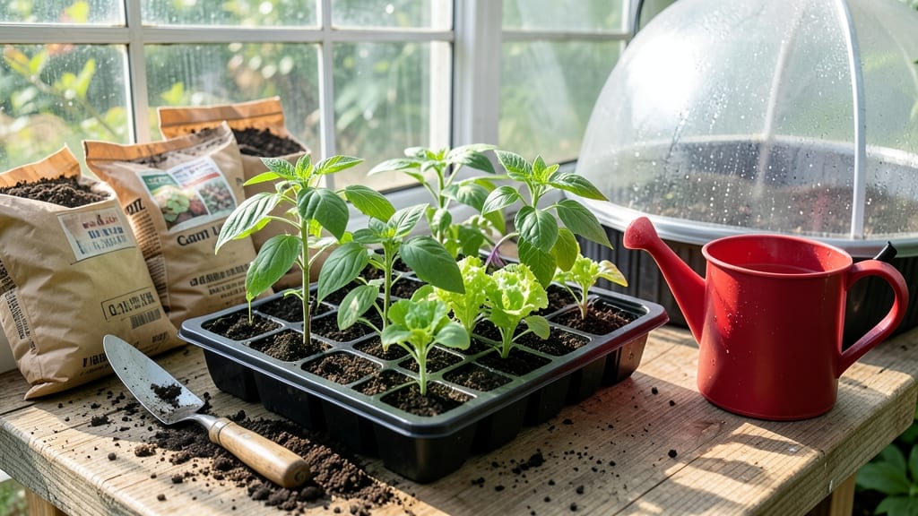 Seed Trays For Greenhouse: Lightweight Loam Mix for Fast Germination Success