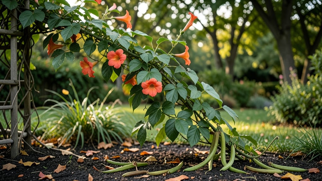 Trumpet Creeper Seed Pods: Stress-Free Harvesting for Viable Year-Round Growth