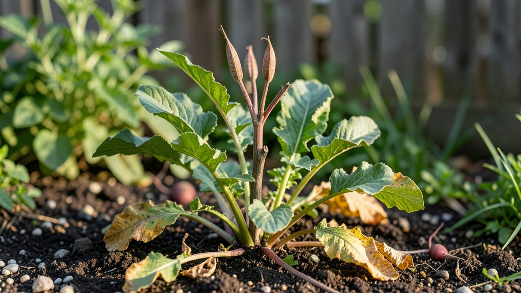 Radish Plant Seed Pods: Twist-Resistant Harvesting for Viable Year-Round Storage