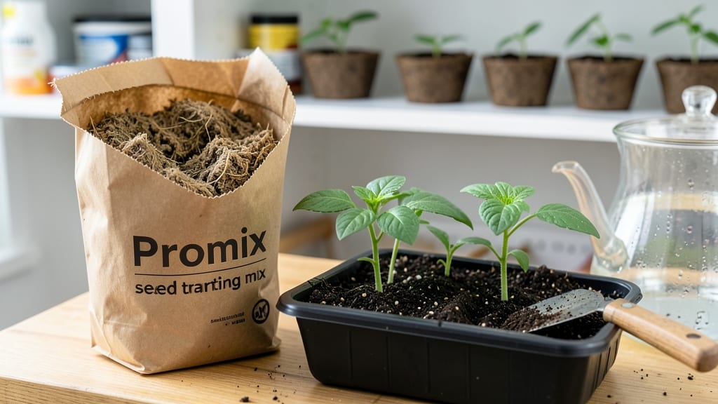 Promix Seed Starting Mix: Fluffy Loam for Bursting Seedling Growth
