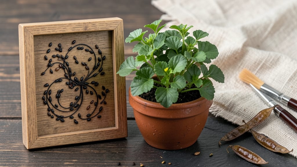 Mustard Seed Art: Whimsical Garden Pathway Patterns With Edible Flowers